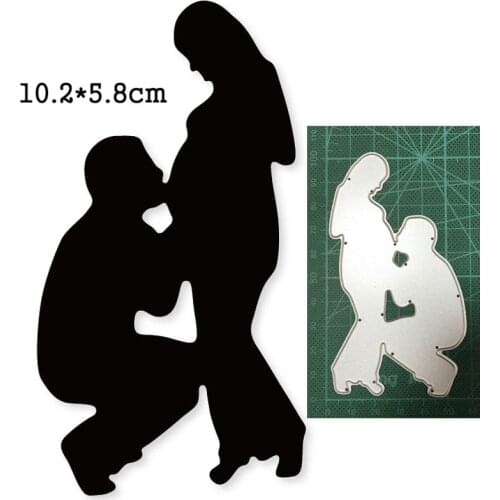 Metal cutting dies cut die mold Man Kiss Pregnant Woman decoration Scrapbook paper craft knife mould blade punch stencils dies