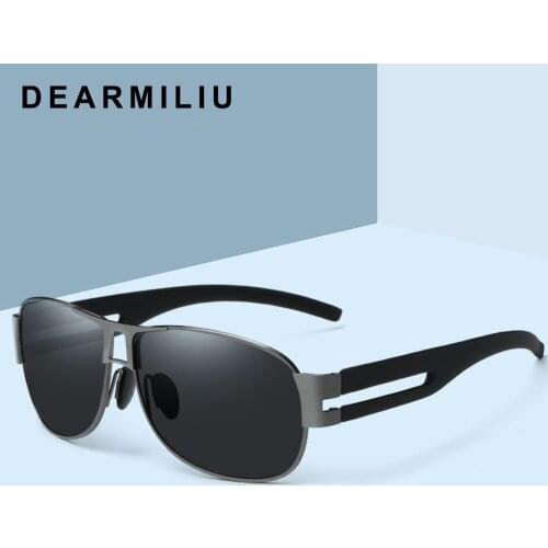 DEARMILIU Unisex Design mens Big Frame Polarized Sunglasses men Driving Oval Lens Sun Glasses UV400 Gafas De Sol shades Men