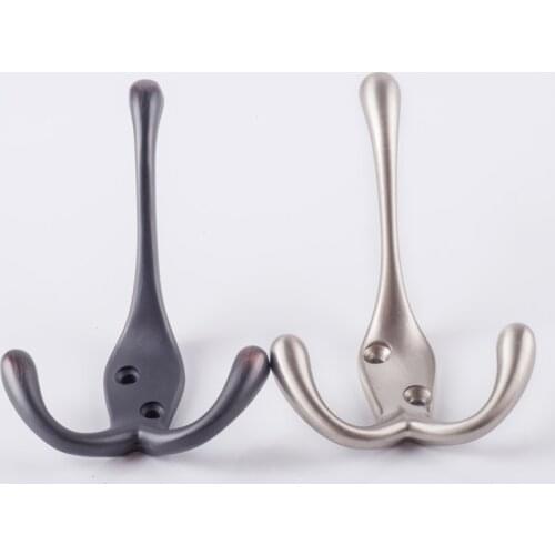 Brushed Nickel Wall Hook Coat Hanger Hat Hangers Rack Hook Decorative Wall Hook Tower Hanger Curtain Tieback Hooks Hangers
