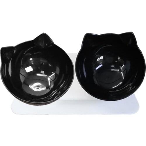 Non-slip Cat Bowls Double Pet Bowls With Stand Pet Food And Water Bowls For Cats Dogs Feeders Cat Bowl Pet Waterer Feeder