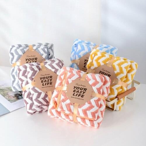 2pcs/lot New Coral Fleece Wave / Pure Color Design Towel Water Absorption Adult Bath Towel Quick Dry Bath Towel Set Wedding Gift