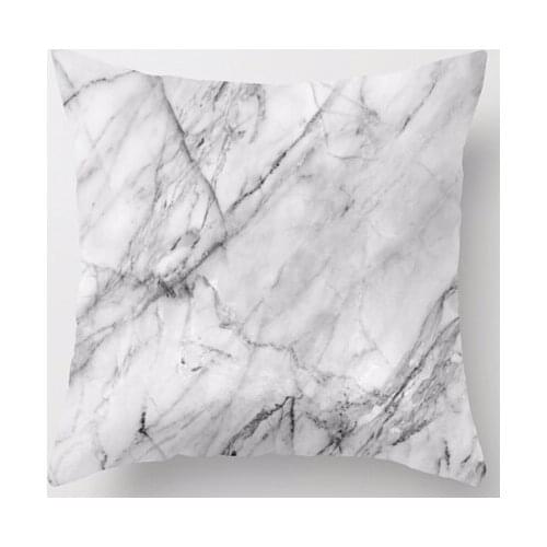 New Arrival Stylish Marble Funny Vintage Style Double size Printing Unique Throw Pillows Square Concealed Zipper Nice Pillowcase