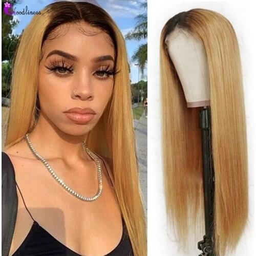 Straight Honey Blonde Lace Front Wigs Colour 27 Human Hair Wig Ombre Lace Front Wig Hd Lace Frontal Wig Body Wave Frontal Wig