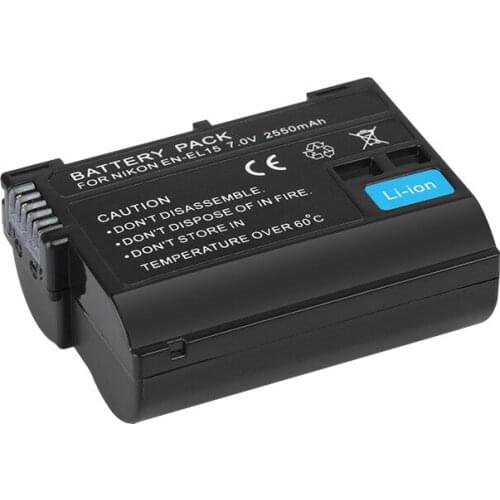 EN-EL15 ENEL15 rechargeable digital battery en-el15a EN EL15 2550mAh camera battery for Nikon D500 D750 D7100 D7000