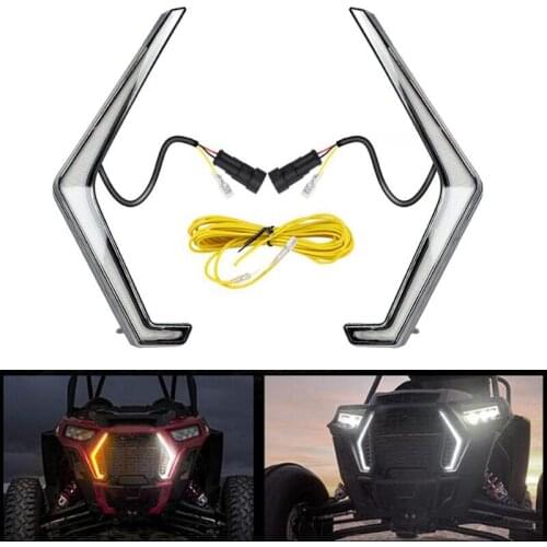 1 Pair 12V Turn Signal Light Led Headlight for Polaris RZR XP Turbo S 4 Turbo Xp 1000 XP 4 XP4 1000 2018 2019 2020