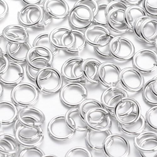50g 4mm 5mm 6mm 7mm Brass Open Jump Rings for DIY Jewelry Making Necklace Bracelet Findings Connector F60