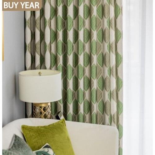 Modern Curtains for Living Dining Room Bedroom Simple Curtains Polyester-cotton Printed Curtains Tulles Curtains Finished Custom