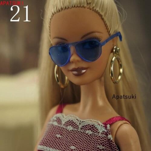 Dark Blue Plastic Sunglasses For Ken Boy Dolls Glasses Eyeglasses For Barbie Dollhouse Accessories 1/6 Decoration Toys