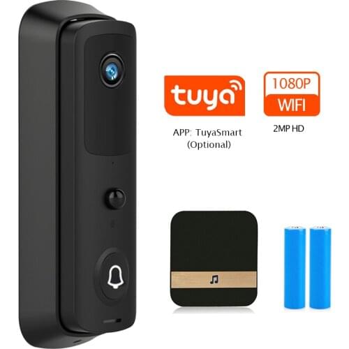 TUYA Option Video Doorbell Camera 1080P HD IP WIFI Doorbell Intercom Outdoor Wireless Smart Home Security Camera Night Vision