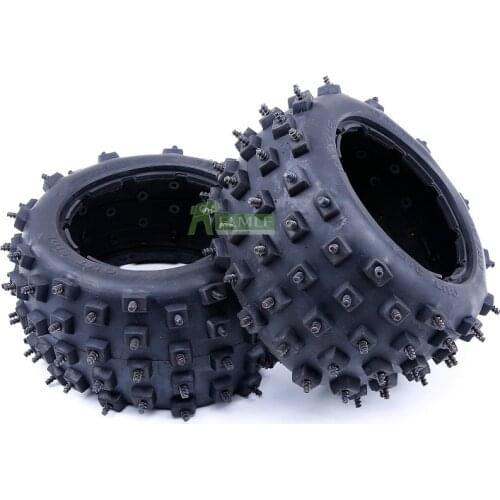 Rear Knobby Nail Tyres Skin Fit for 1/5 HPI ROVAN KM BAJA 5B