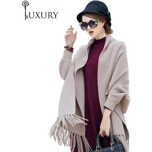 Fashion 2020 Autumn Winter Sweater Cardigans Women Floral Embroidery Knitting Long Sleeve Casual Tassel Cardigan Jackets Coat