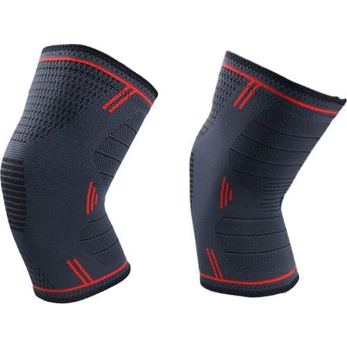 1pair Elastic Knee Pads Fitness Basketball Kneepad Protective Gear Support Volleyball Running Knee Patella Brace Support