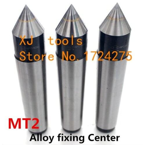 1 PCS Lathes Tailstock Machine Tool MT2 Morse Taper Alloy Solid Dead Center Drilling Lathe machine Support the Tailstock End