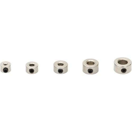 10pcs Stainless Steel Shaft Sleeve Inner Dia 1.55/2.55/2.05/3.05/4.05/5.05mm Metal Bushing+M3 Screws DIY Fitting Axis Card Slots