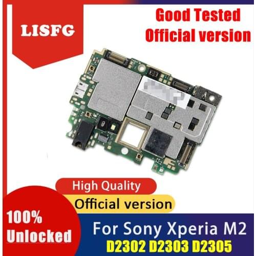 100% Unlocked Full Functional Motherboard Mainboard Logic Board For Sony Xperia M2 D2302 D2303 D2305 Motherboard With Full Chips