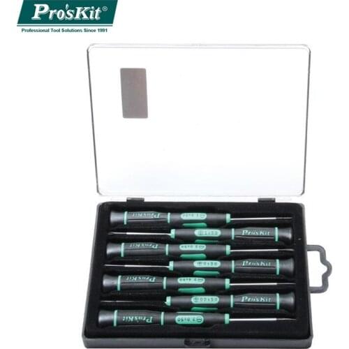 7Pcs Brand ProsKit SD-081A Electronic Precision Set Screwdriver with Slotted and Phillips
