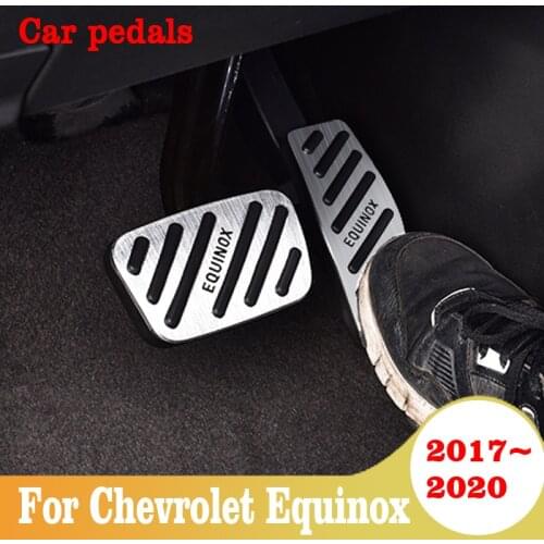 Car Accelerator Fuel Brake Foot Rest Pedals Cover Non Slip Pad For Chevrolet Equinox 2017 2018 2019 Car Pedals Accessories