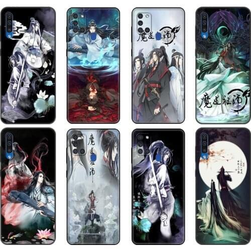 Black tpu Case For Samsung Galaxy A50 50S A30S A10 A01 A11 A21S A31 A41 A51 A71 M21 M30S S10 LITE Cover Mo Dao Zu Shi