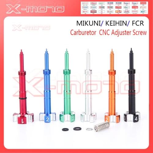 CNC Easy Adjustable Fuel Mixture Screw Motorcycle Atv Dirt Bike Keihin FCR MX Carbs Carby Motor 4 Stroke Air Carburetor