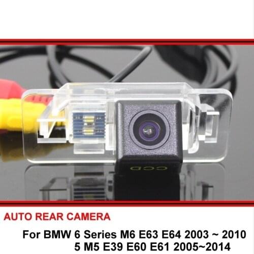 For BMW 5 M5 E39 E60 E61 / 6 M6 E63 E64 SONY Car rear view camera trasera Auto reverse backup parking Night Vision Waterproof HD