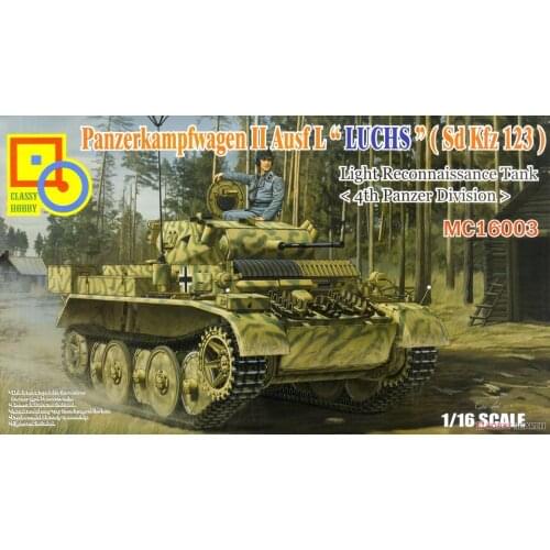Classy Hobby MC16003 1/16 Scale Panzerkampfwagen II AusfL"LUCHS"(SdKfz123) Model Kit