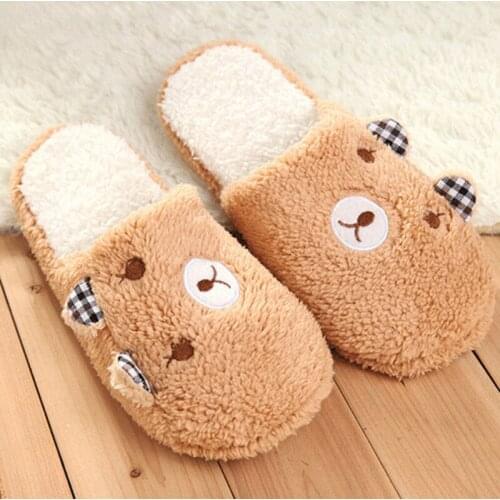 2020 Hot Sale Women Cotton Lovers Home Slippers Cartoon Slippers Winter Home Floor Soft Slippers Female Shoes