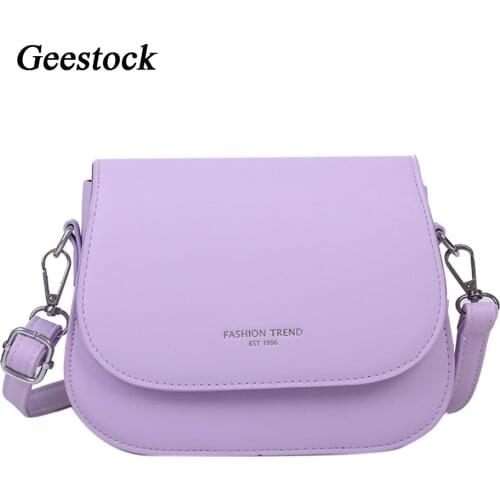 Geestock Small Flap Crossbody Bags for Women Designer Shoulder Bag Simple Handbags and Purses Ladies Messenger Bags