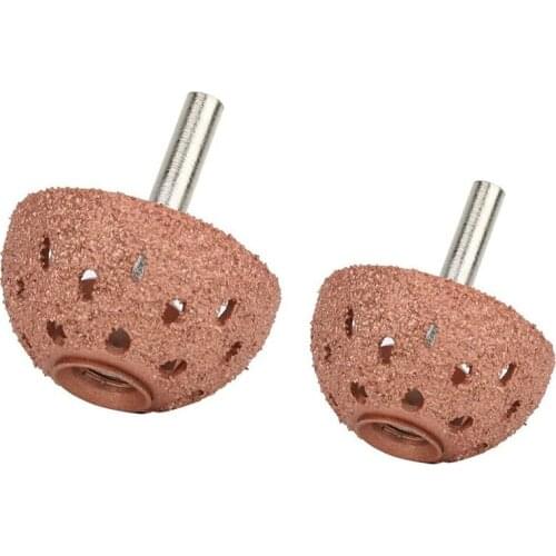 Set of 2 Buffing Wheels, 1.65Inch & 2.15Inch Tungsten Alloy Grinding Head with 0.25Inch Shaft Linking Rod, Tire Repair Retail