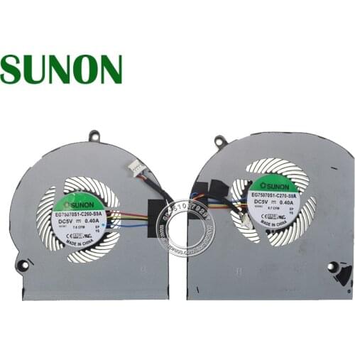New EG75070S1-C260-S9A EG75070S1-C270-S9A For Dell Alienware15 R3 R4 Cpu Cooling Fan DP/N 06VKKX DP/N 0K1W4D