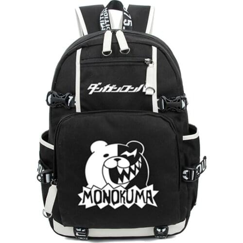 New Arrival Dangan Ronpa Danganronpa Monokuma School Backpack Cosplay Shoulder Bag Capacity Students Travel Bags Mochilas