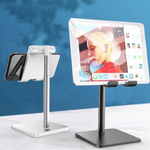 New Desk Mobile Phone Holder Stand For iPhone iPad Xiaomi huawei Metal Desktop Tablet Holder Table Cell Foldable Extend Support