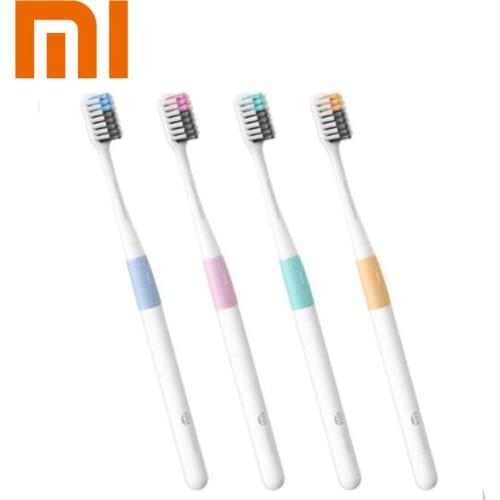 Original Xiaomi Doctor B Tooth Mi Bass Method Portable 4PCS/Set Deep Cleaning Tooth brush Oral Hygiene For Adult Travel home