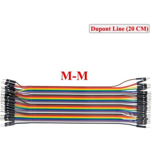 40pcs dupont cable jumper wire dupont line male to male dupont line 20cm 1P diameter:2.54mm IN STOCK