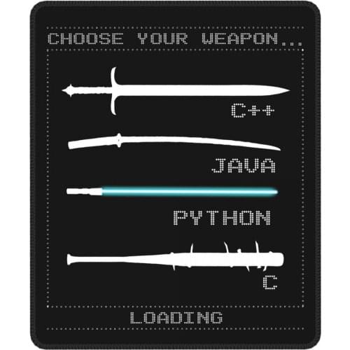 Programmer Programming Cool Mouse Pad Code Python Binary Html with Locking Edge Soft Mat Rubber Computer Keyboard Desk Pad
