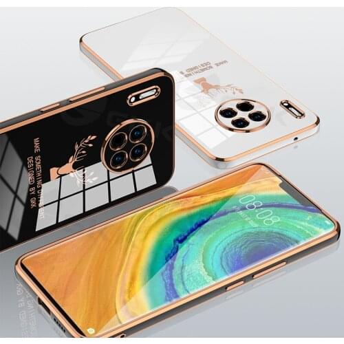 Luxury Straight Edge Plating Case For Huawei Mate 30 40 P40 Pro 5G Lens Protection For Huawei Mate 30 40 P40 Pro 5G Case Cover