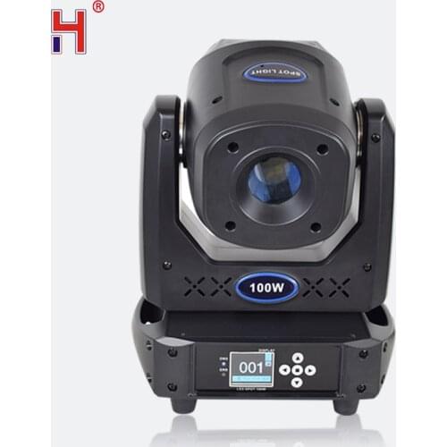 Lyre 100W 7 Colors+8 Gobos Led Spot Dmx 512 15Ch Moving Head Stage Lights Focus 5 Facet Prism Effect Lightings