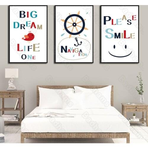 Modern Decoration Home Letter Pattern Abstract Clock Sofa Background Wall Bedroom Dining Hall Corridor Porch Hanging Paintings