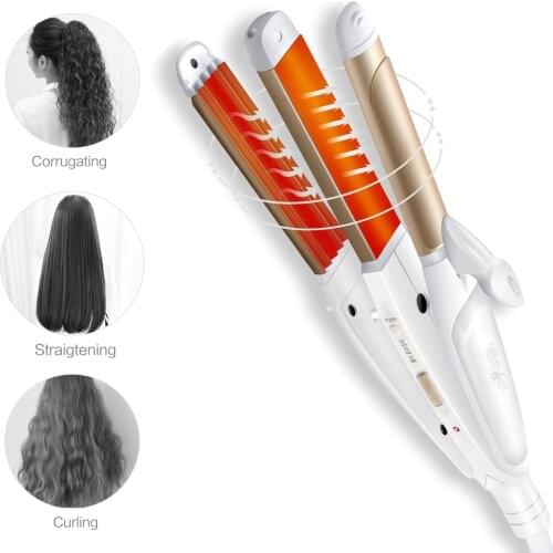 2021 New Hair Straightener Multifunction 3 In 1 Hair Straightening & Curling Iron Hair Flat Iron Styling Tools Christmas Gift