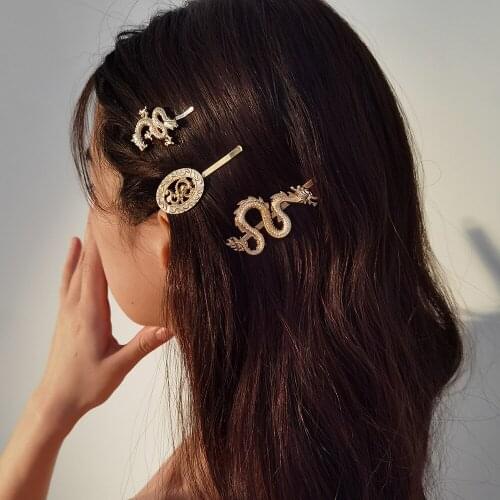 Chinese Dragon Shape Lucky Hairwear Hair New Hair Bohemia Hairpin Best Women Party Girl Gold Silver Color Accessories Wholesale