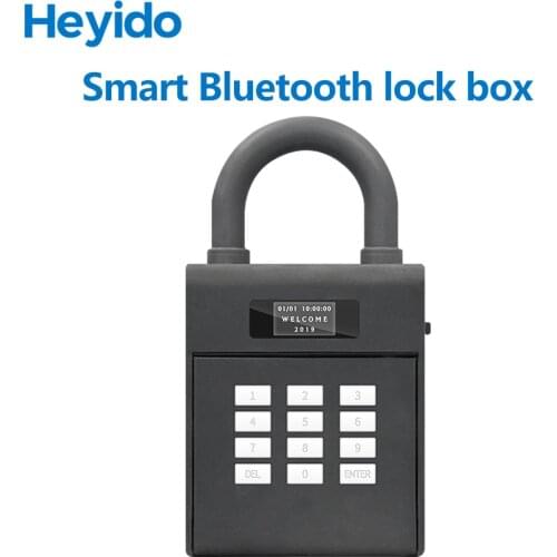 Key Lock Box Wall Mounted Aluminum alloy Key Safe Box Weatherproof 4 Digit Combination Key Storage Lock Box Indoor Outdoo