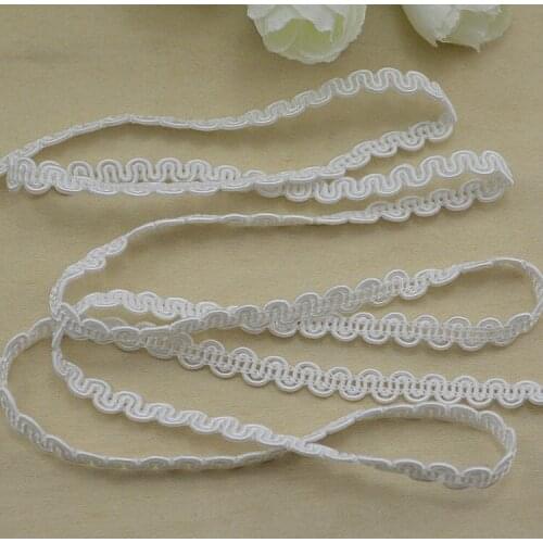 10Meters Golden White S-shaped Lace Wedding Underwear Crafts Centipede Braid Sewing Lace Ribbon Dentelle Ruban Galons Mercerie