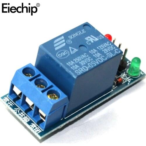 10pcs 1 Channel Relay Module with optocoupler 1 Way Relay Module 5V low level trigger Relay expansion board 1 Road Relays Board