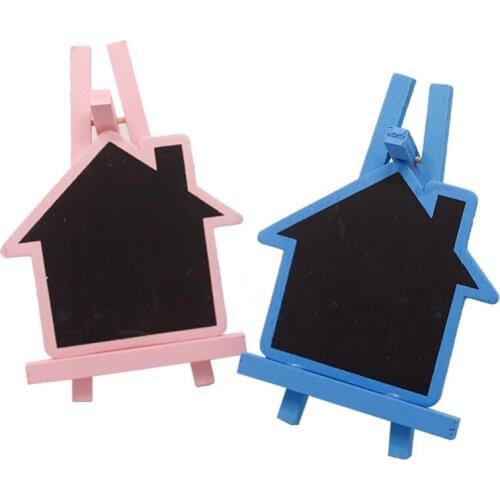 12pcs/lot pink/blue rustic Wedding Birthday party baby shower boy girl Christmas Food Sign Decoration favor Mini Chalkboard