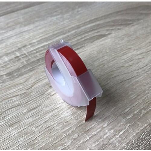 30pk of 3D embossing 9mm x 3m red tape S0847690 for Dymo organizer Xpress manual printer manual tape embossing label makers
