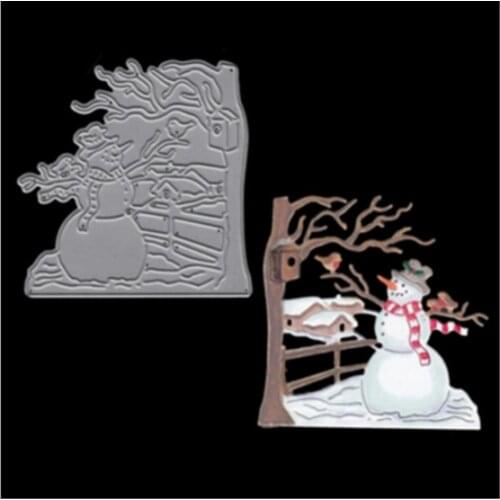 7.4x7.4cm Lonely Snowman Christmas Dies Metal Cutting Dies new 2019 dies scrapbooking New Arrivals DIY Die Cuts background Craft