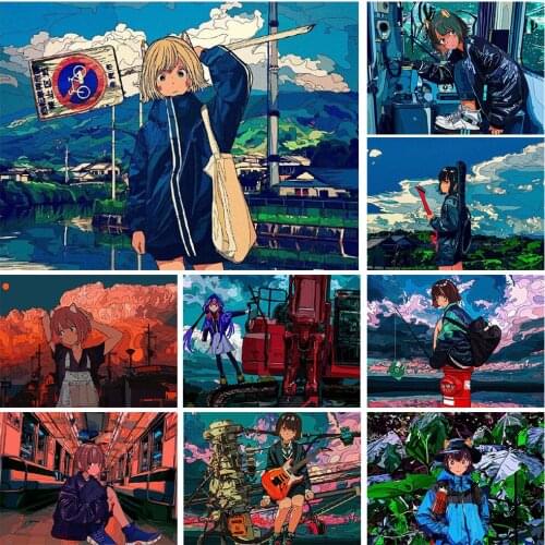 5D DIY Diamond Painting Cartoon Character Illustration Rhinestone Cross Stitch Exquisite Home Art Decoration Can Be Customized