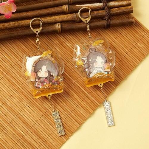 Anime Tian Guan Ci Fu Hua Cheng Xie Lian Aerated Acrylic Keychain Keyring Figure Model Bag Pendant Toy Cosplay Xmas Gift