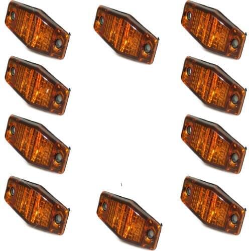 10pc 12 24V Led Side Marker Blinker Lights for Trailer Trucks Piranha Caravan Side Clearance Marker Light Lamp truck accessories