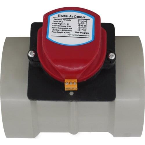 Air Duct Vent air electric Damper Valve PVC 110 160 200 AC220v DC12V/24V Motorized Damper air volume control fresh air