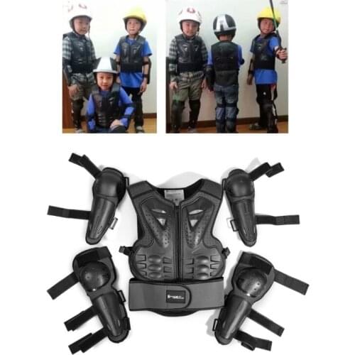 Kids Full Body Armor Protective Gear Elbow Knee Protection Pads for Motocross U90C